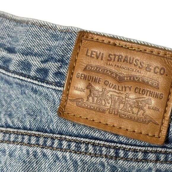 Levis Womens Premium Blue Wedgie Straight Button Fly Med Wash Jeans Size 28 - Picture 11 of 11